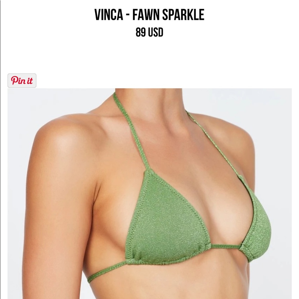 NWT VINCA fawn sparkle TOP ONLY